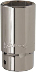 Paramount - 1-3/8", 3/4" Drive, Deep Hand Socket - 6 Points, 3-1/2" OAL, Steel, Chrome Finish - Benchmark Tooling