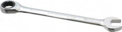 Paramount - 11/16" 12 Point Ratcheting Combination Wrench - 9-3/4" OAL, Chrome Vanadium Steel, Polished Finish - Benchmark Tooling