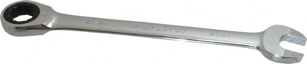 Paramount - 15/16" 12 Point Ratcheting Combination Wrench - 11-7/8" OAL, Chrome Vanadium Steel, Polished Finish - Benchmark Tooling