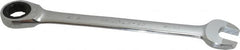 Paramount - 15/16" 12 Point Ratcheting Combination Wrench - 11-7/8" OAL, Chrome Vanadium Steel, Polished Finish - Benchmark Tooling