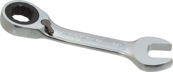 Paramount - 1/2" 12 Point Offset Combination Wrench - 15° Offset Angle, 4-9/32" OAL, Chrome Vanadium Steel, Polished Finish - Benchmark Tooling