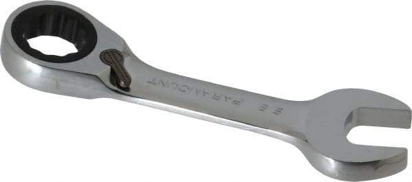 Paramount - 5/8" 12 Point Offset Combination Wrench - 15° Offset Angle, 4-7/8" OAL, Chrome Vanadium Steel, Polished Finish - Benchmark Tooling