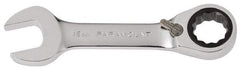 Paramount - 16mm 12 Point Combination Wrench - 15° Head Angle, 4-53/64" OAL, Chrome Vanadium Steel, Polished Finish - Benchmark Tooling