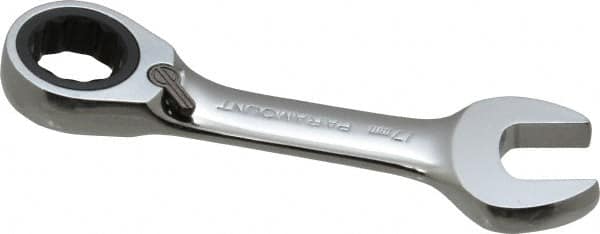 Paramount - 17mm 12 Point Combination Wrench - 15° Head Angle, 5" OAL, Chrome Vanadium Steel, Polished Finish - Benchmark Tooling
