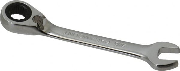 Paramount - 5/16" 12 Point Offset Combination Wrench - 15° Offset Angle, 3-1/2" OAL, Chrome Vanadium Steel, Polished Finish - Benchmark Tooling