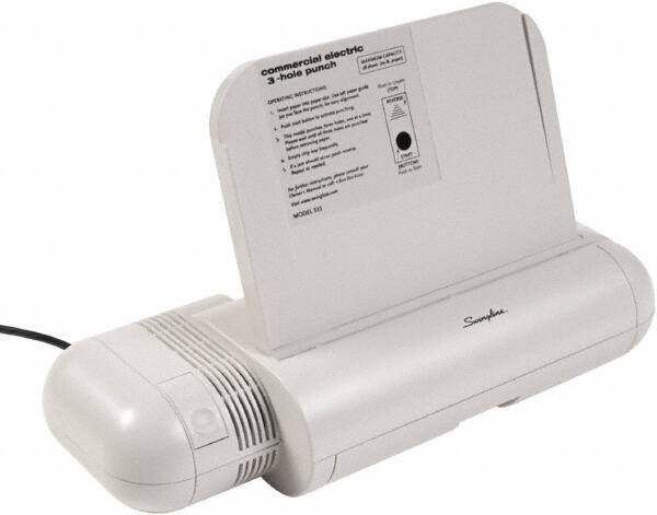 Swingline - Paper Punches Type: 28 Sheet Three Hole Electric Punches Color: Silver; Platinum - Benchmark Tooling