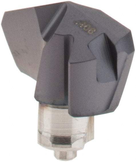 Iscar - Series ICK, 0.406" Diam Grade IC908 140° Replaceable Drill Tip - Carbide, TiAlN Finish, 10 Seat Size, Through Coolant - Benchmark Tooling