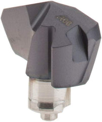 Iscar - Series ICK, 0.406" Diam Grade IC908 140° Replaceable Drill Tip - Carbide, TiAlN Finish, 10 Seat Size, Through Coolant - Benchmark Tooling