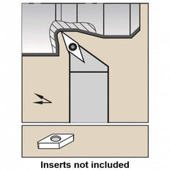 Kennametal - SVHB, Left Hand Cut, -17.5° Lead Angle, 20mm Shank Height x 20mm Shank Width, Neutral Rake Indexable Turning Toolholder - 125mm OAL, VB..1103.. Insert Compatibility, Series Screw-On - Benchmark Tooling