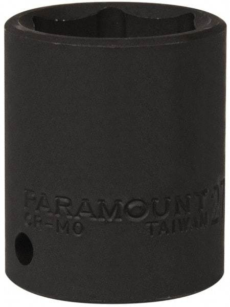 Paramount - 1/2" Drive 27mm Standard Impact Socket - 6 Points, 2" OAL - Benchmark Tooling