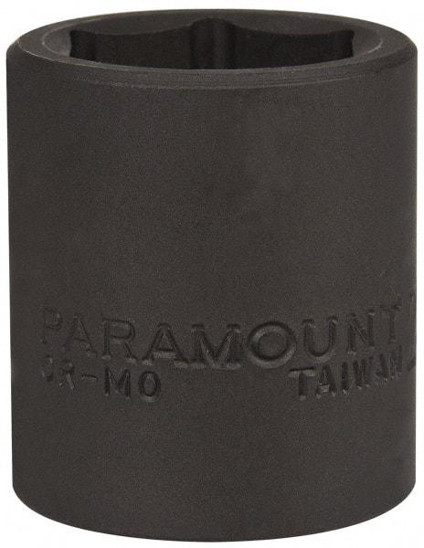 Paramount - 1/2" Drive 23mm Standard Impact Socket - 6 Points, 1-1/2" OAL - Benchmark Tooling