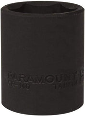 Paramount - 1/2" Drive 1-1/16" Standard Impact Socket - 6 Points, 1-3/4" OAL - Benchmark Tooling