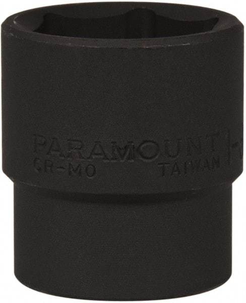 Paramount - 1/2" Drive 1-3/16" Standard Impact Socket - 6 Points, 2" OAL - Benchmark Tooling