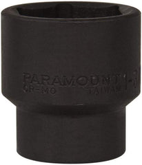 Paramount - 1/2" Drive 1-3/8" Standard Impact Socket - 6 Points, 2" OAL - Benchmark Tooling