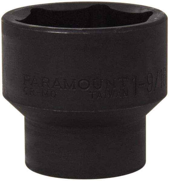 Paramount - 1/2" Drive 1-9/16" Standard Impact Socket - 6 Points, 2" OAL - Benchmark Tooling
