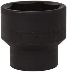 Paramount - 1/2" Drive 1-9/16" Standard Impact Socket - 6 Points, 2" OAL - Benchmark Tooling