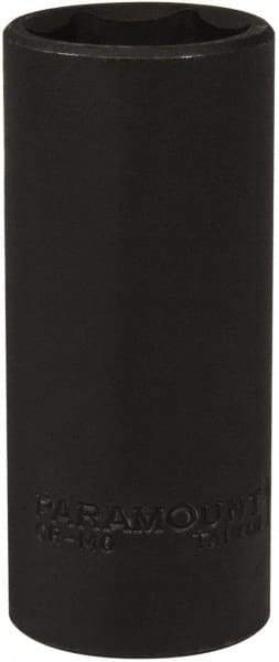 Paramount - 1/2" Drive 1" Deep Impact Socket - 6 Points, 3-1/2" OAL - Benchmark Tooling
