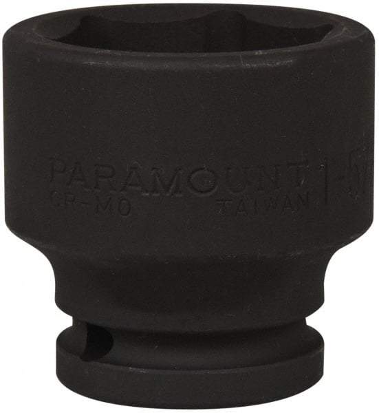 Paramount - 3/4" Drive 1-5/8" Standard Impact Socket - 6 Points, 2-9/32" OAL - Benchmark Tooling