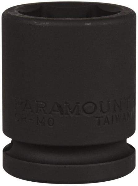 Paramount - 3/4" Drive 1-1/8" Standard Impact Socket - 6 Points, 2-3/32" OAL - Benchmark Tooling