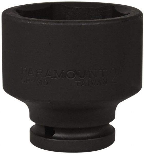 Paramount - 3/4" Drive 2" Standard Impact Socket - 6 Points, 2-11/16" OAL - Benchmark Tooling