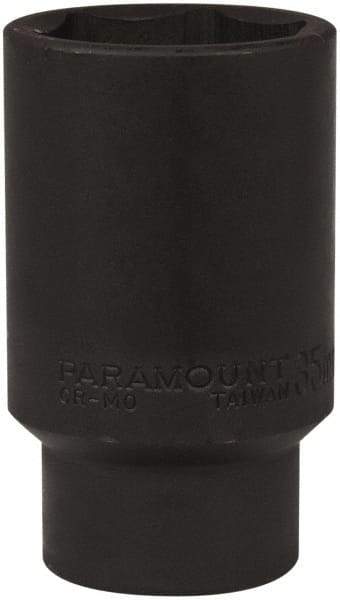Paramount - 1/2" Drive 35mm Deep Impact Socket - 6 Points, 3-1/2" OAL - Benchmark Tooling