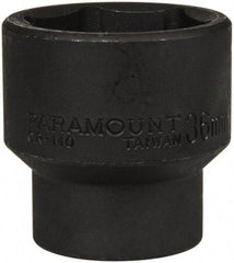 Paramount - 1/2" Drive 36mm Standard Impact Socket - 6 Points, 2" OAL - Benchmark Tooling
