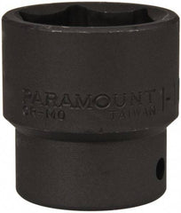 Paramount - 1/2" Drive 1-1/4" Standard Impact Socket - 6 Points, 2" OAL - Benchmark Tooling