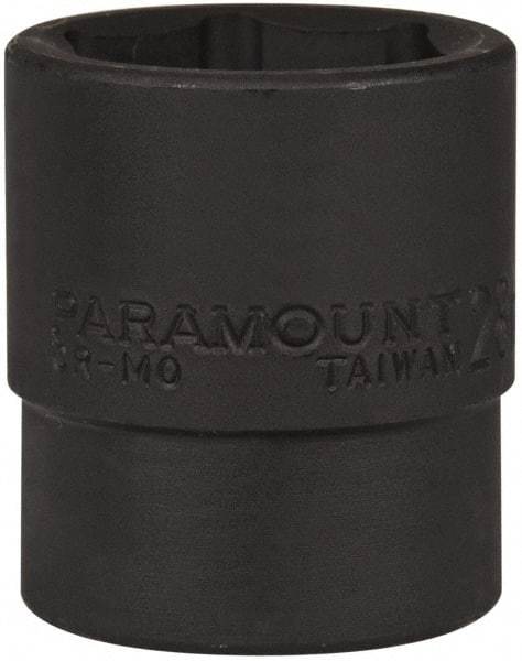 Paramount - 1/2" Drive 28mm Standard Impact Socket - 6 Points, 2" OAL - Benchmark Tooling