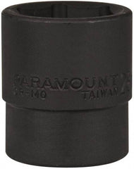 Paramount - 1/2" Drive 28mm Standard Impact Socket - 6 Points, 2" OAL - Benchmark Tooling