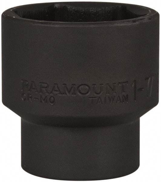 Paramount - 1/2" Drive 1-7/16" Standard Impact Socket - 6 Points, 2" OAL - Benchmark Tooling