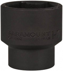 Paramount - 1/2" Drive 1-7/16" Standard Impact Socket - 6 Points, 2" OAL - Benchmark Tooling