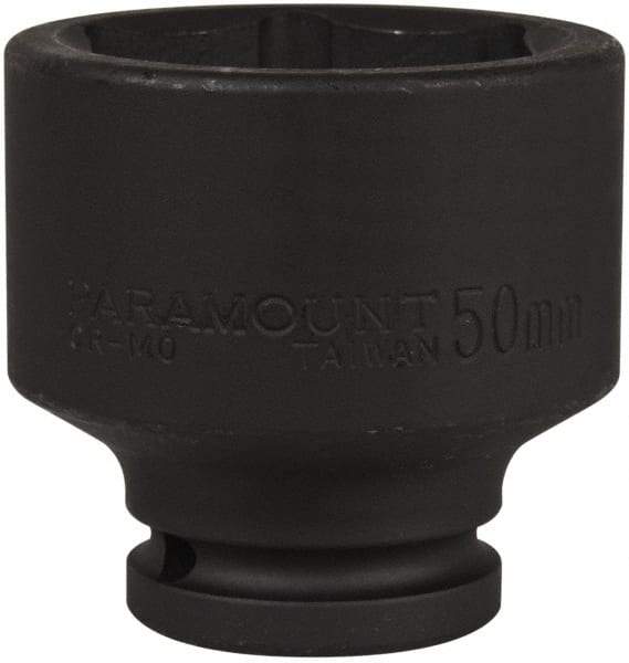 Paramount - 3/4" Drive 50mm Standard Impact Socket - 6 Points, 2-11/16" OAL - Benchmark Tooling