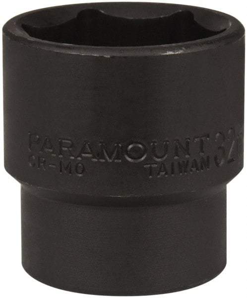 Paramount - 1/2" Drive 32mm Standard Impact Socket - 6 Points, 2" OAL - Benchmark Tooling