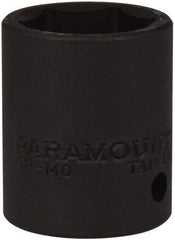 Paramount - 1/2" Drive 22mm Standard Impact Socket - 6 Points, 1-1/2" OAL - Benchmark Tooling