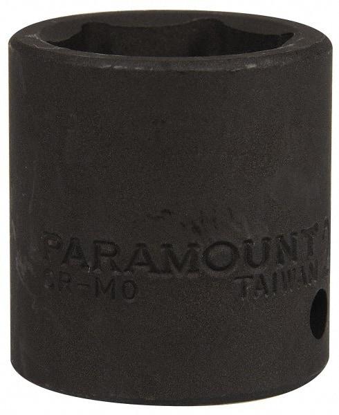 Paramount - 1/2" Drive 24mm Standard Impact Socket - 6 Points, 1-1/2" OAL - Benchmark Tooling