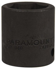 Paramount - 1/2" Drive 24mm Standard Impact Socket - 6 Points, 1-1/2" OAL - Benchmark Tooling