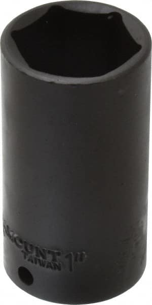 Paramount - 3/8" Drive 1" Deep Impact Socket - 6 Points, 2-3/4" OAL - Benchmark Tooling