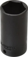 Paramount - 3/8" Drive 1" Deep Impact Socket - 6 Points, 2-3/4" OAL - Benchmark Tooling