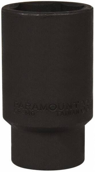 Paramount - 1/2" Drive 33mm Deep Impact Socket - 6 Points, 3-1/2" OAL - Benchmark Tooling