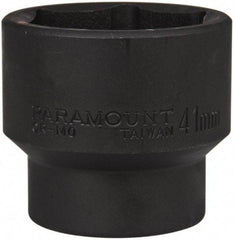 Paramount - 1/2" Drive 41mm Standard Impact Socket - 6 Points, 2-3/8" OAL - Benchmark Tooling