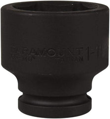 Paramount - 3/4" Drive 1-11/16" Standard Impact Socket - 6 Points, 2-7/16" OAL - Benchmark Tooling