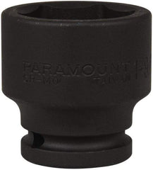Paramount - 3/4" Drive 1-9/16" Standard Impact Socket - 6 Points, 2-9/32" OAL - Benchmark Tooling