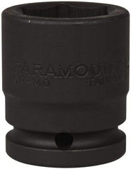 Paramount - 3/4" Drive 1-3/16" Standard Impact Socket - 6 Points, 2-3/32" OAL - Benchmark Tooling