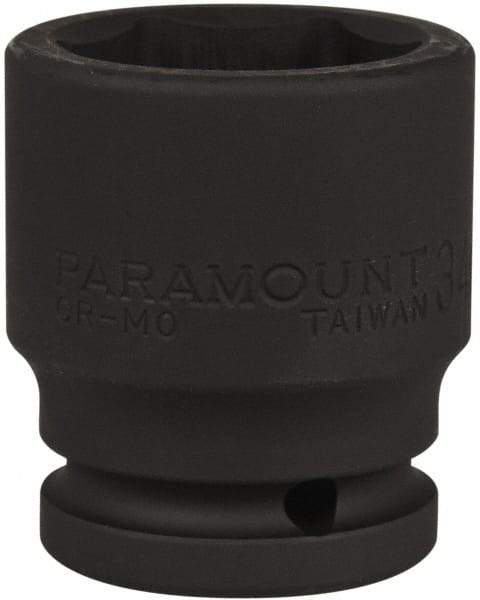Paramount - 3/4" Drive 34mm Standard Impact Socket - 6 Points, 2-1/4" OAL - Benchmark Tooling