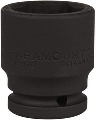 Paramount - 3/4" Drive 34mm Standard Impact Socket - 6 Points, 2-1/4" OAL - Benchmark Tooling