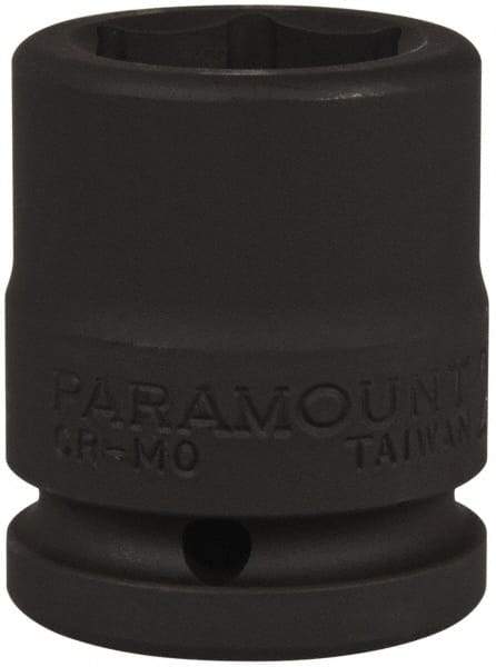 Paramount - 3/4" Drive 27mm Standard Impact Socket - 6 Points, 2-3/32" OAL - Benchmark Tooling
