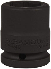 Paramount - 3/4" Drive 27mm Standard Impact Socket - 6 Points, 2-3/32" OAL - Benchmark Tooling
