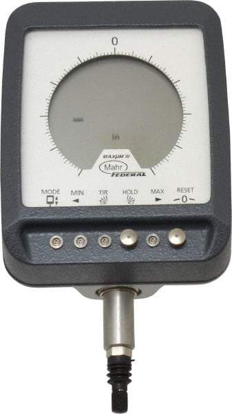 Mahr - 0 to 0.199mm (Reduced), 1mm (Standard)mm Range, 0.00002, 0.00005, 0.0001 & 0.0005" Graduation, Electronic Drop Indicator - Accurate to 0.25& (Reduced), 0.5% (Standard)%, English & Metric System, Digital Display - Benchmark Tooling