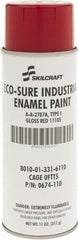 Ability One - Red, Gloss, Enamel Spray Paint - 8 to 10 Sq Ft per Can, 11 oz Container - Benchmark Tooling