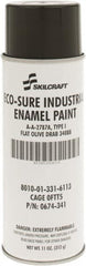 Ability One - Olive Drab, Flat, Enamel Spray Paint - 8 to 10 Sq Ft per Can, 11 oz Container - Benchmark Tooling